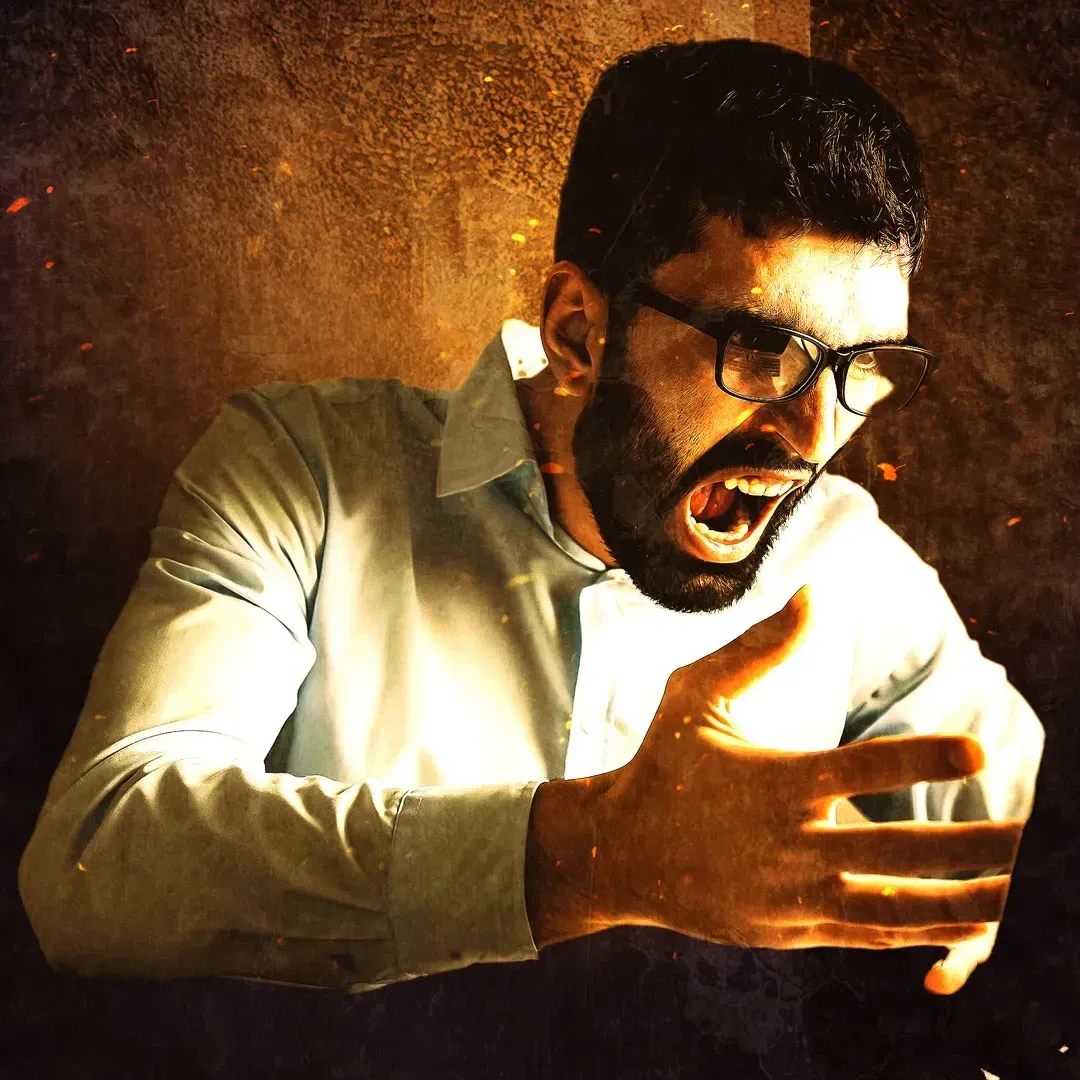 Ilustrasi Pria Marah