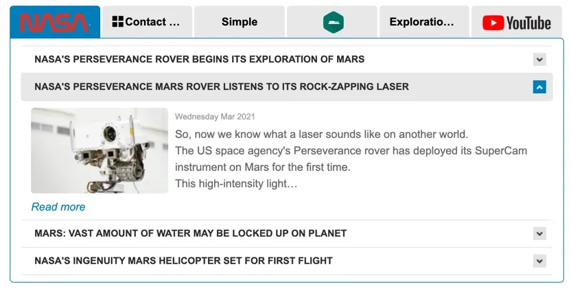 Ilustrasi Ekstensi DJ-Extensions Tabs