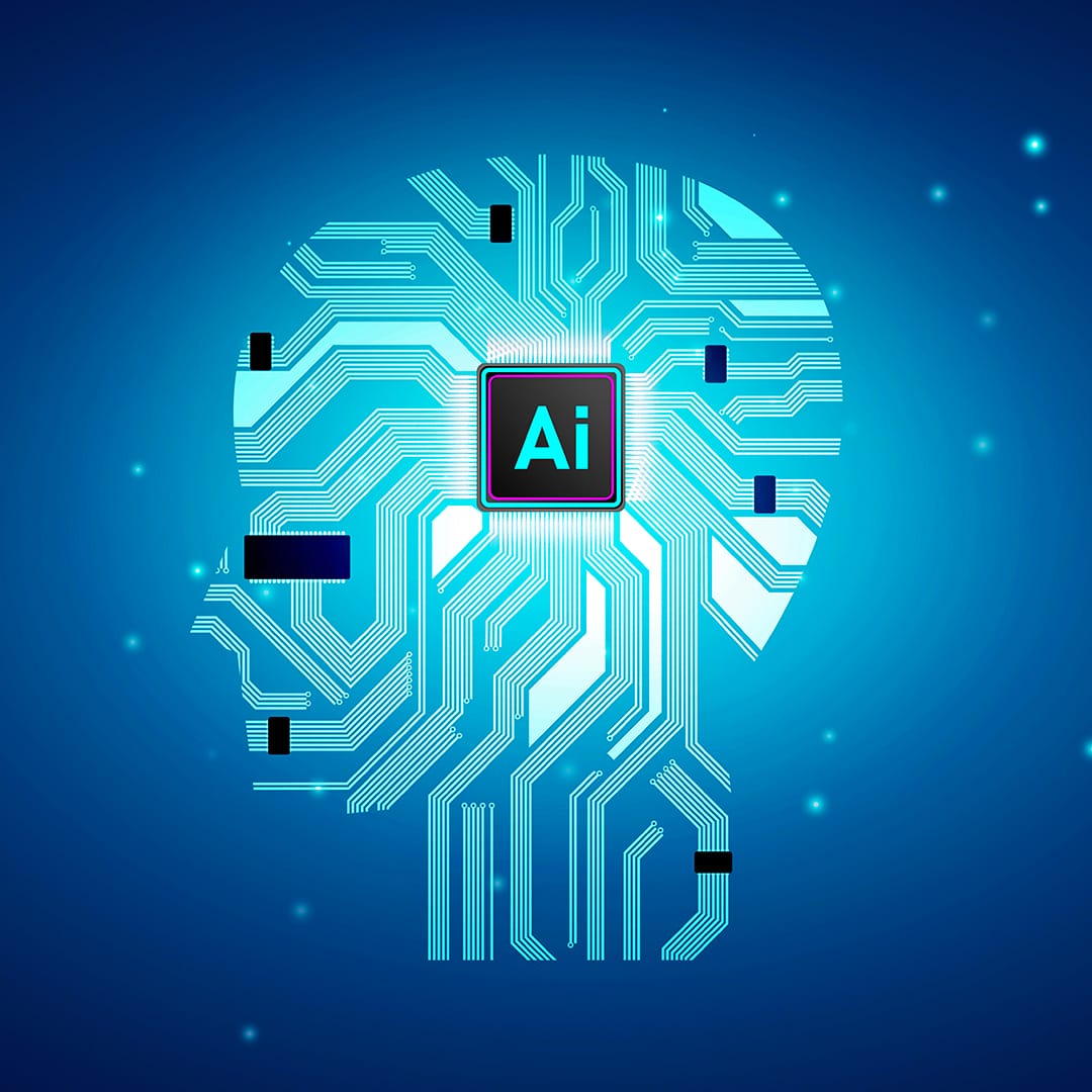 Ilustrasi Kecerdasan Buatan Dalam Desain Grafis. Sumber: vecteezy.com