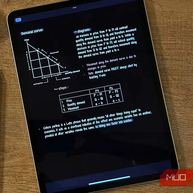 Ilustrasi Menggunakan AI di iPad
