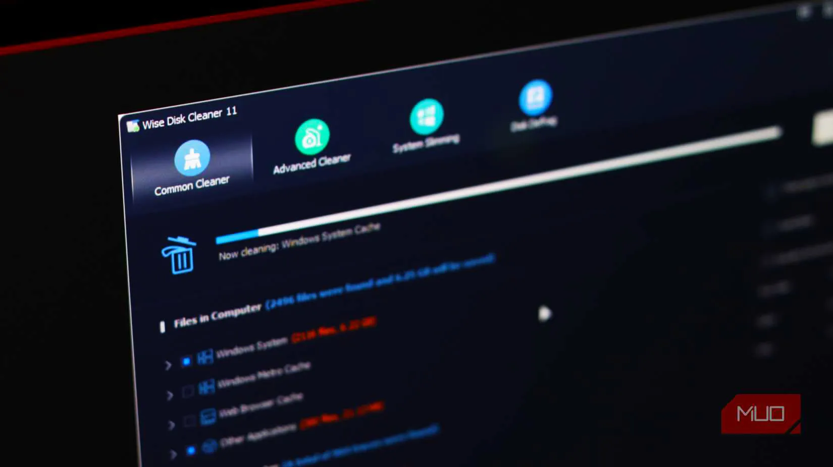 05 wise disk cleaner running on windows 11