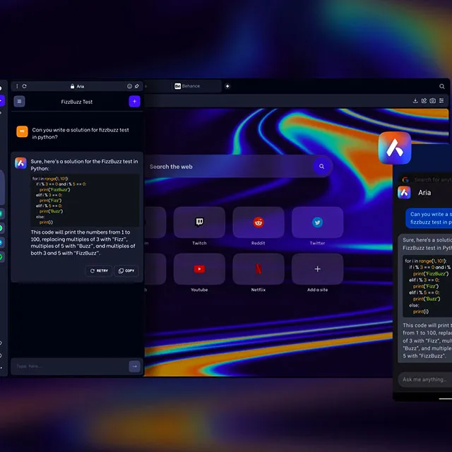 Ilustrasi AI Browser