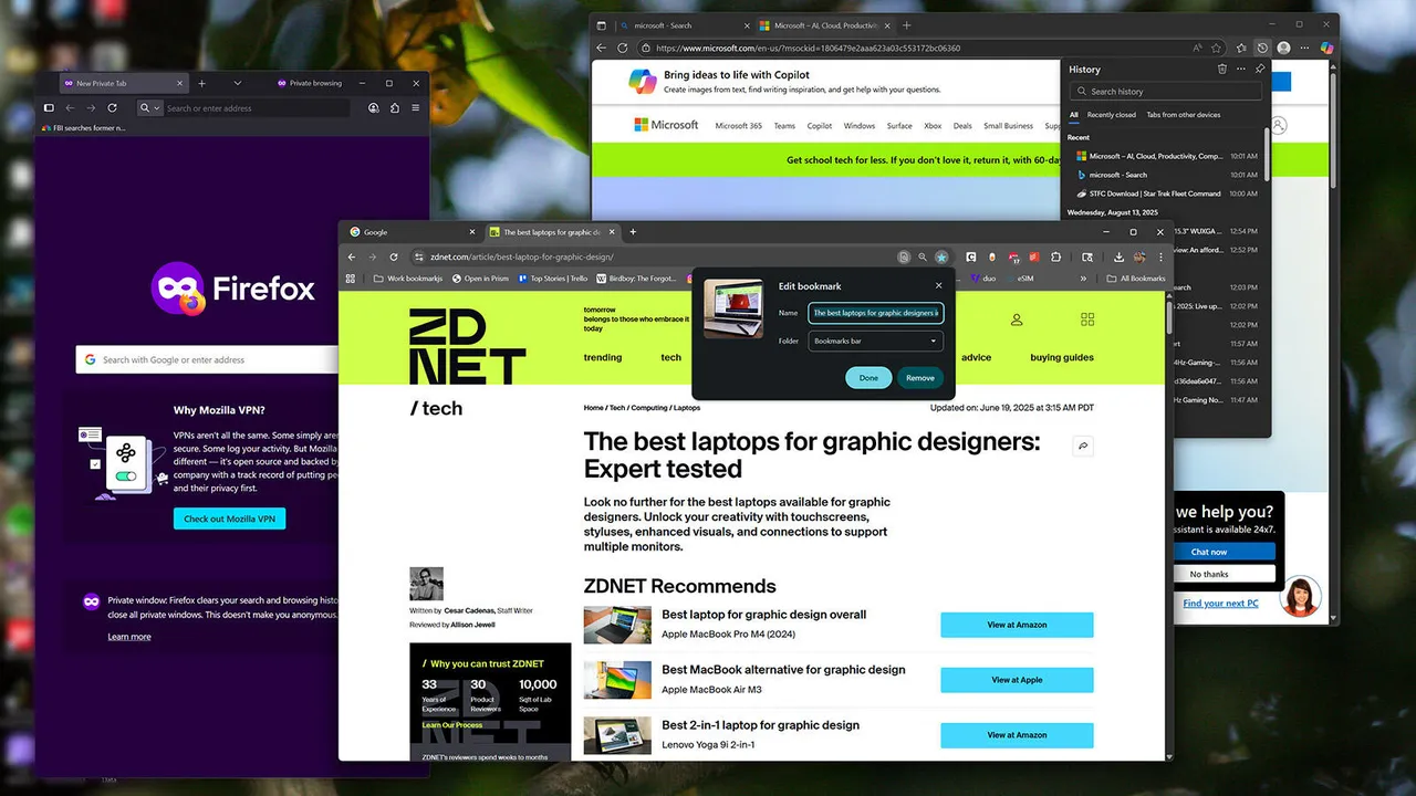 windows 11 browser shortcuts image