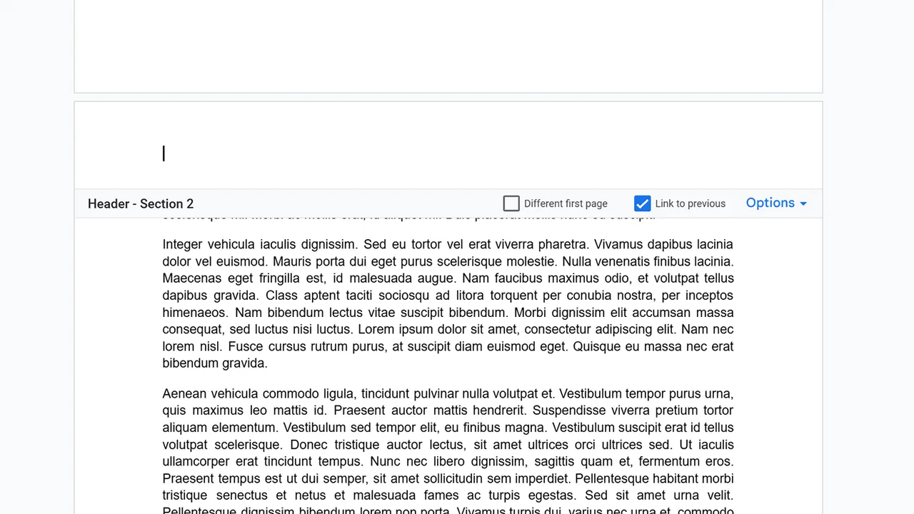 google docs link to previous