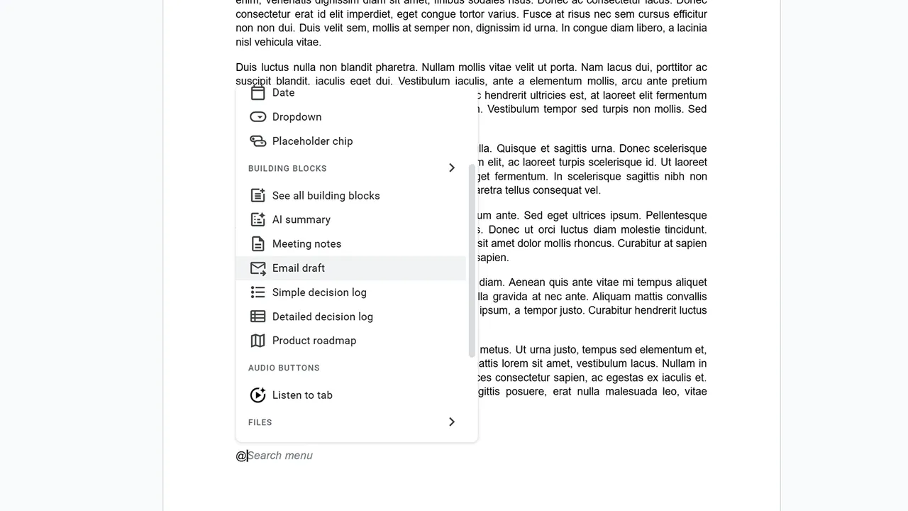 google docs smart clips