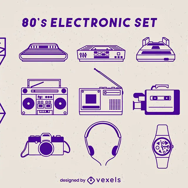 Ilustrasi Teknologi Retro