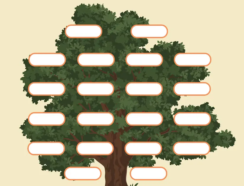 20 member family tree template word