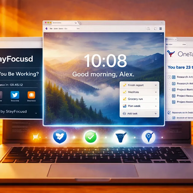 Ilustrasi Ekstensi Browser