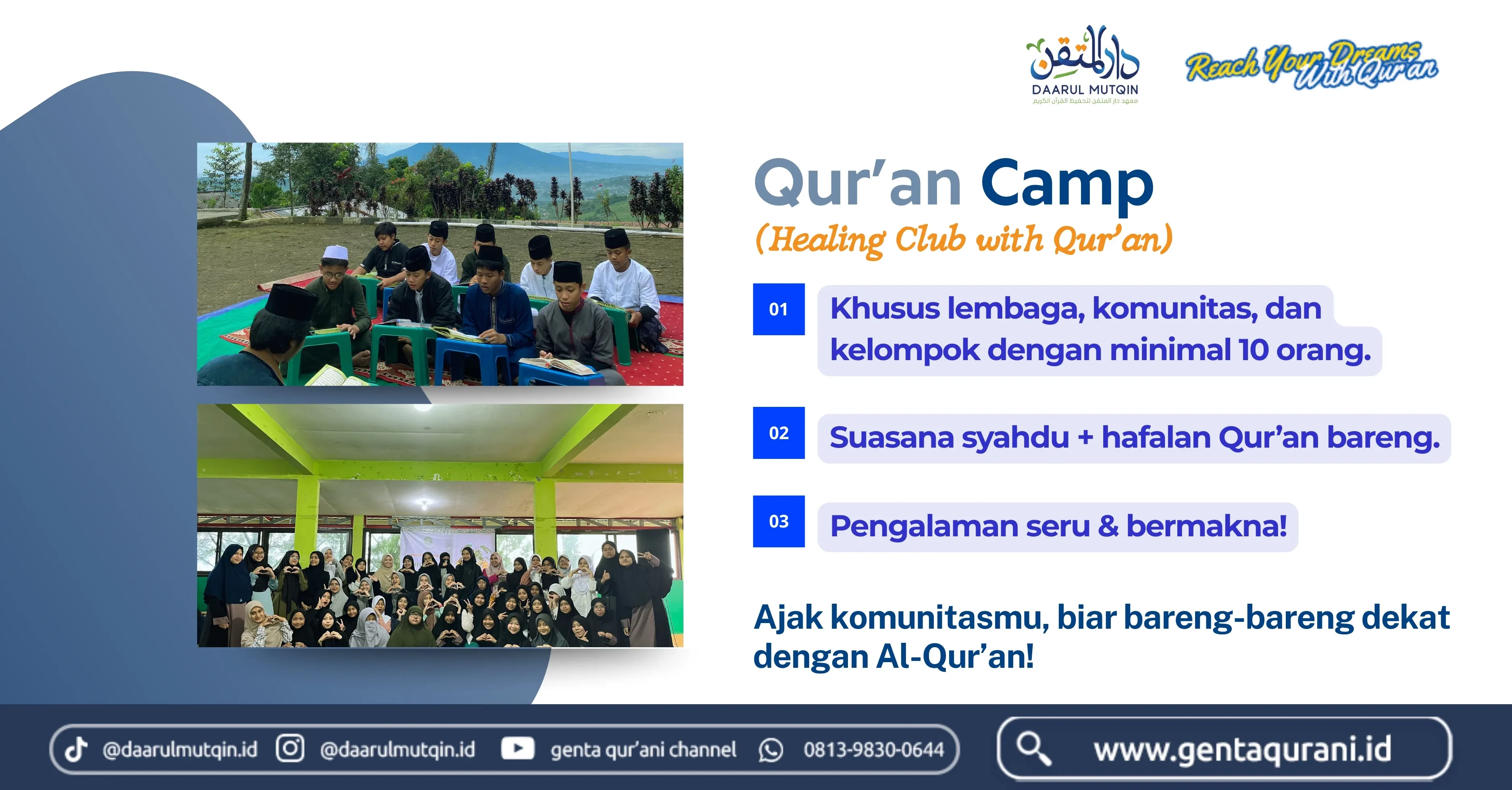 Quran Camp Pesantren Tahfidz Daarul Mutqin Bogor