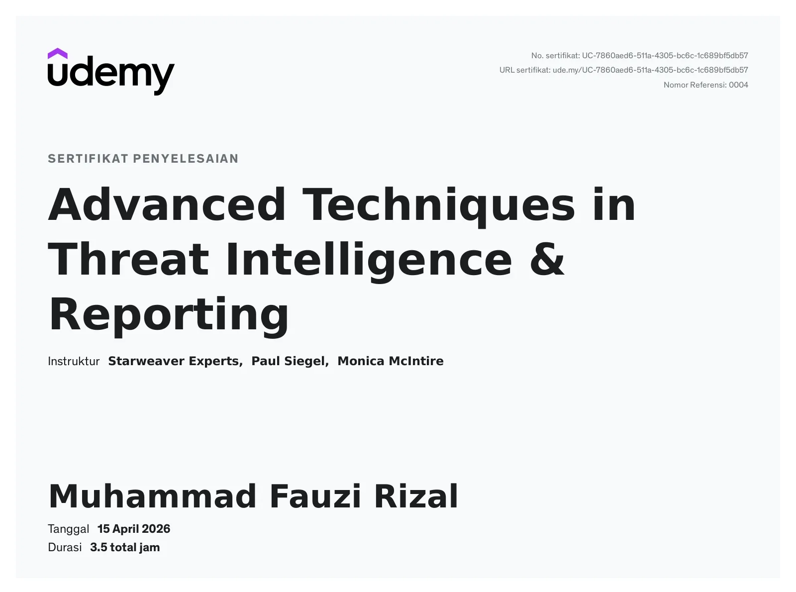 Advanced Techniques in Threat Intelligence and Reporting