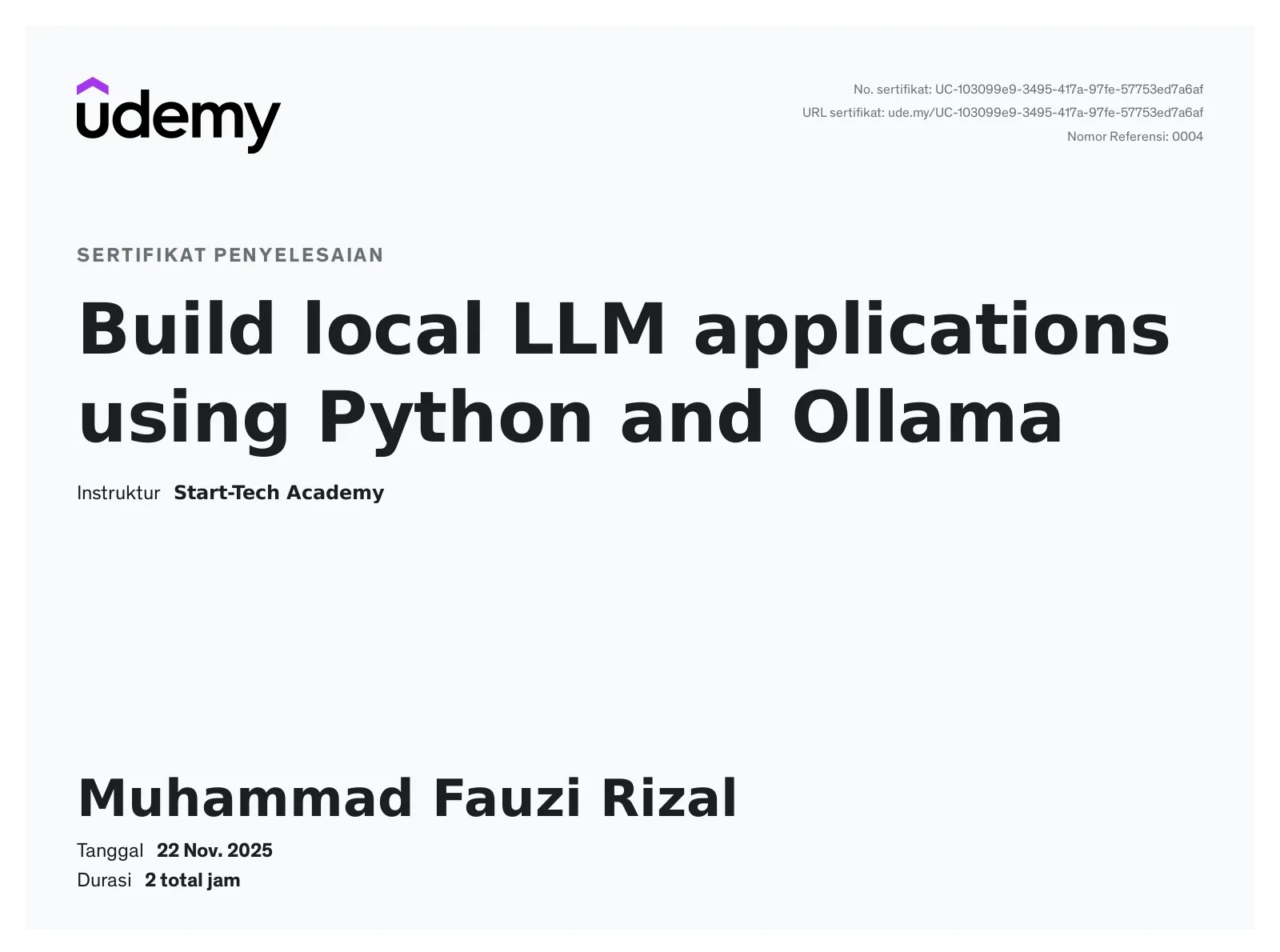 Learn to create LLM applications in your system using Ollama and LangChain in Python  Completely private and secure