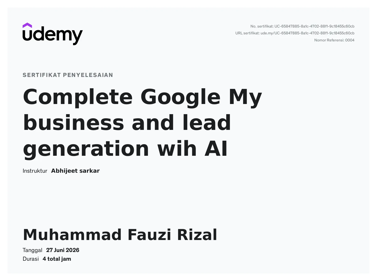 complete google my business and lead generation wih ai