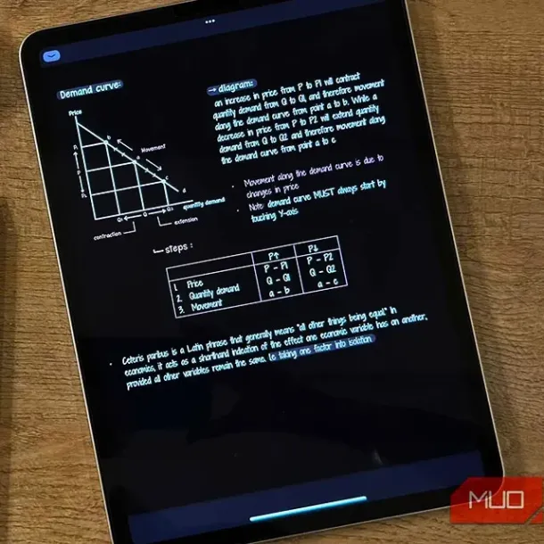 Ilustrasi Menggunakan AI di iPad