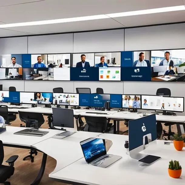 Ilustrasi Remote Teams