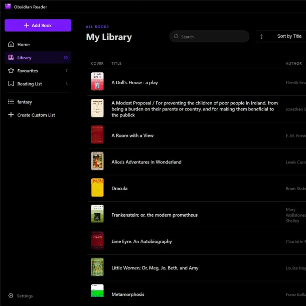 Obsidian Ebook Reader Premium