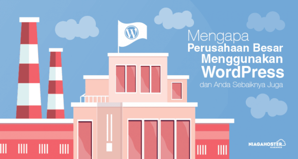 Ilustrasi Website Perusahaan Besar Menggunakan Wordpress
