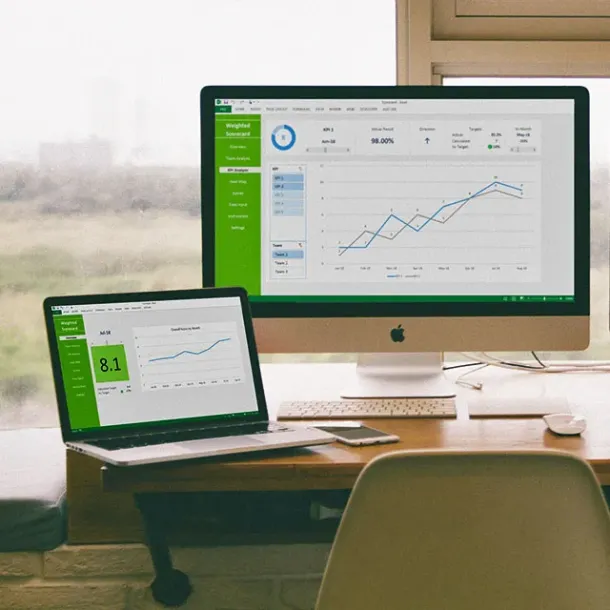 Ilustrasi Microsoft Excel Dashboard