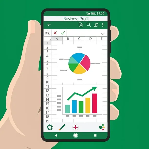 Ilustrasi Spreadsheet Microsoft Excel