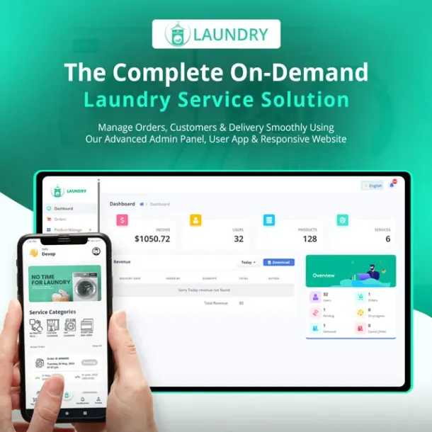 Ilustrasi Aplikasi Laundry Online Lengkap