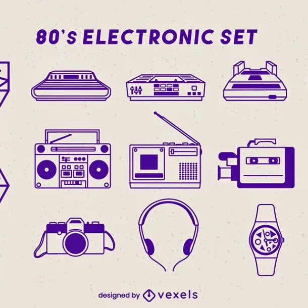 Ilustrasi Teknologi Retro
