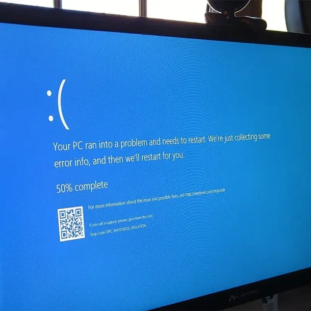 Ilustrasi Blue Screen of Dead Windows 10 (BSOD)