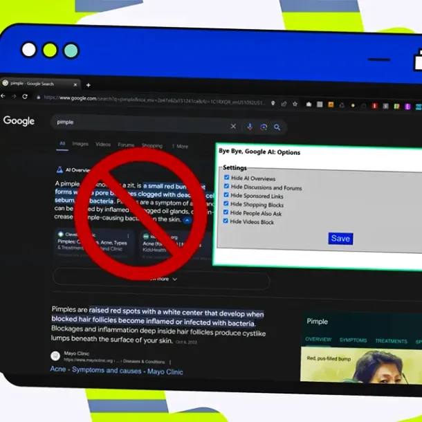Ilustrasi Bye Bye Google AI