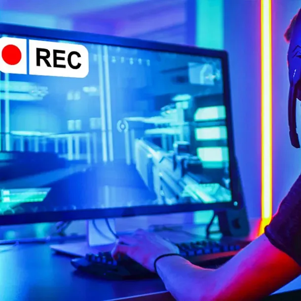 Ilustrasi Screen Recorder di Desktop PC