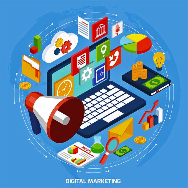 Ilustrasi Digital Marketing