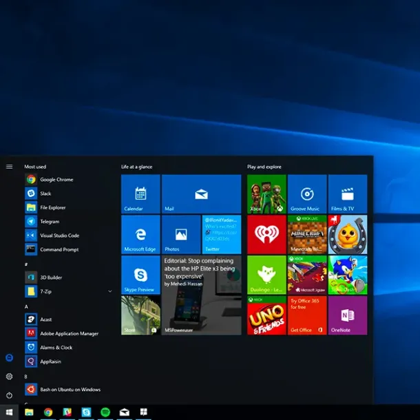 Ilustrasi Laptop Windows 10