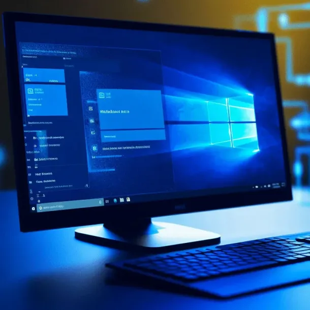 Ilustrasi PC Desktop Windows 10