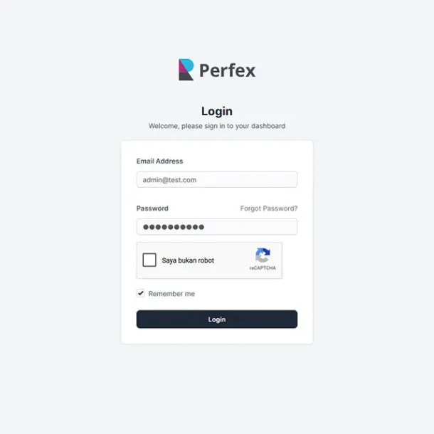 Ilustrasi Admin Login Perfex CRM