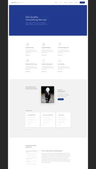 Tata Letak Halaman Yootheme Morgan Consulting