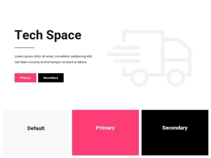 Tema Warna Template Yootheme Tech Space