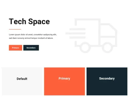Tema Warna Template Yootheme Tech Space