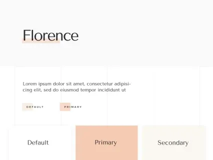Tema Warna Template Yootheme Florence