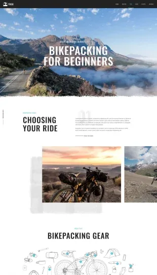 Tata Letak Halaman Yootheme Trek