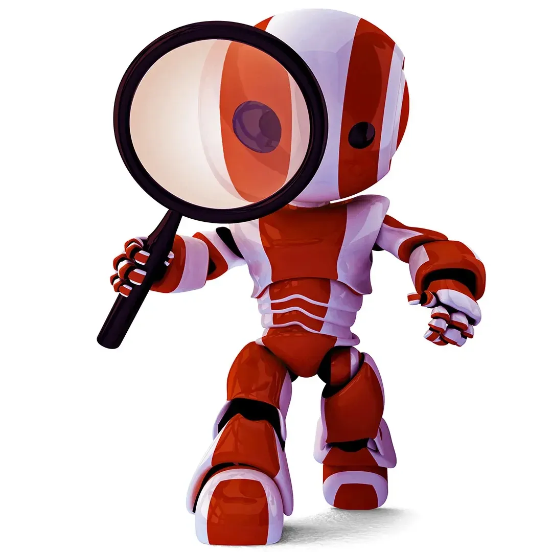 Ilustrasi Robot Yang Mencari Sesuatu