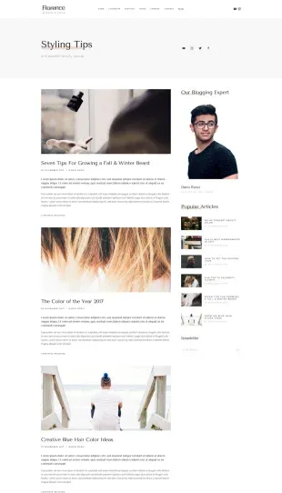 Tata Letak Halaman Yootheme Florence