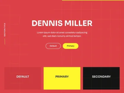 Tema Warna Template Yootheme Dennis Miller