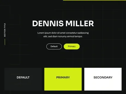 Tema Warna Template Yootheme Dennis Miller