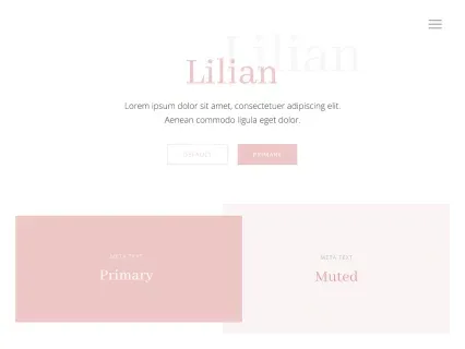 Tema Warna Template Yootheme Lilian