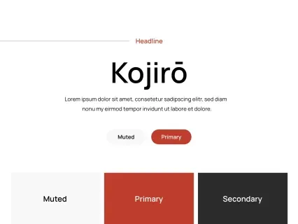 Tema Warna Template Yootheme Kojiro