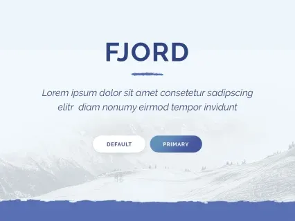 Tema Warna Template Yootheme Fjord