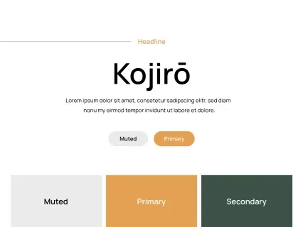 Tema Warna Template Yootheme Kojiro