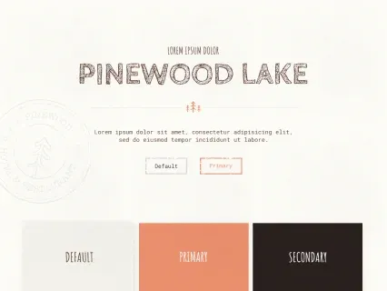 Tema Warna Template Yootheme Pinewood Lake