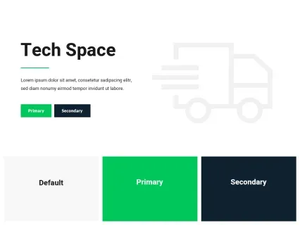 Tema Warna Template Yootheme Tech Space