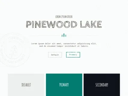 Tema Warna Template Yootheme Pinewood Lake