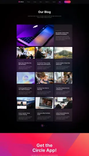 Tata Letak Halaman Yootheme Circle