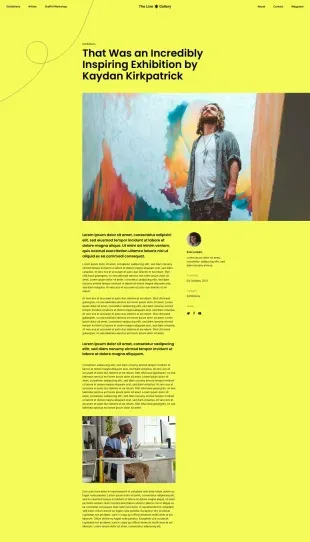 Tata Letak Halaman Yootheme Line Gallery