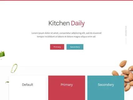Tema Warna Template Yootheme Kitchen Daily